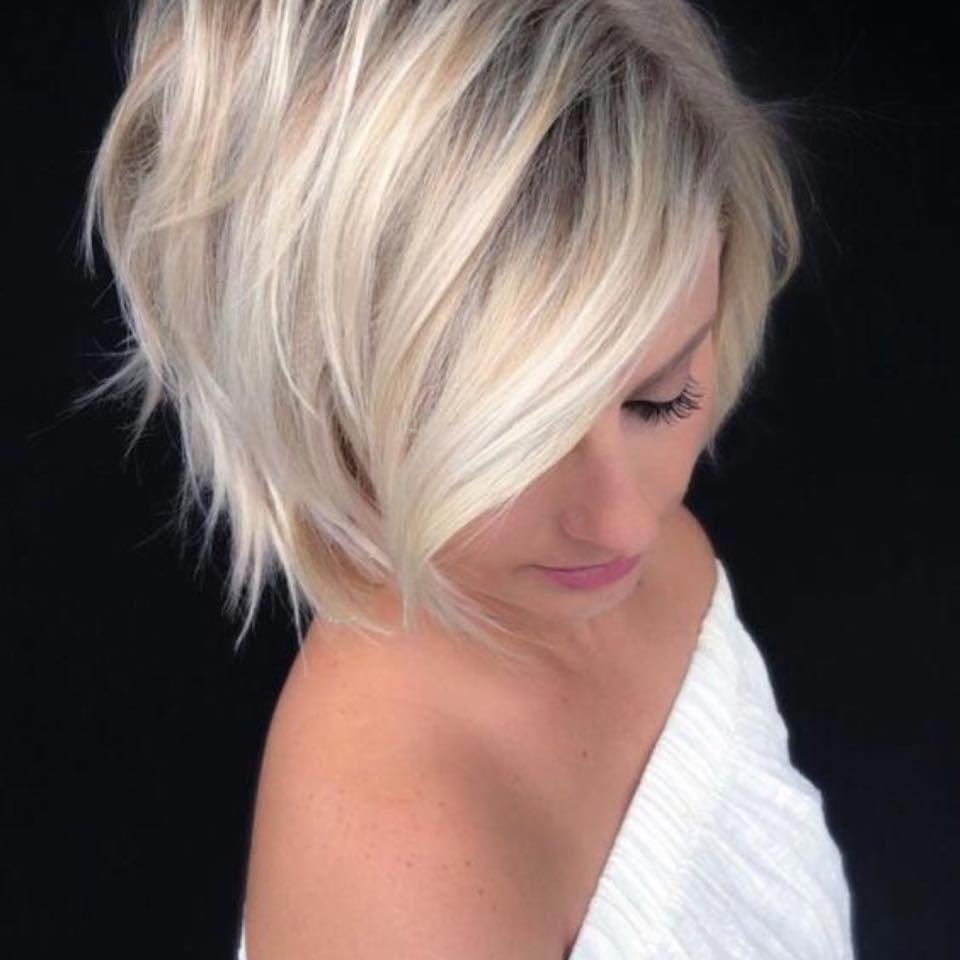 Blonde bob — mobile hairdresser Tunbridge Wells
