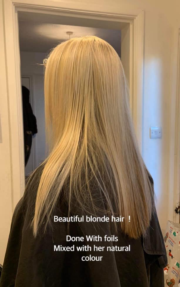 Colour transformation — mobile hairdresser Tunbridge Wells