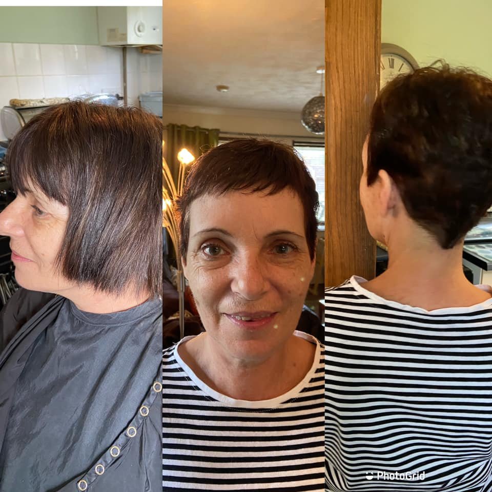 Pixie cut — mobile hairdresser Tunbridge Wells